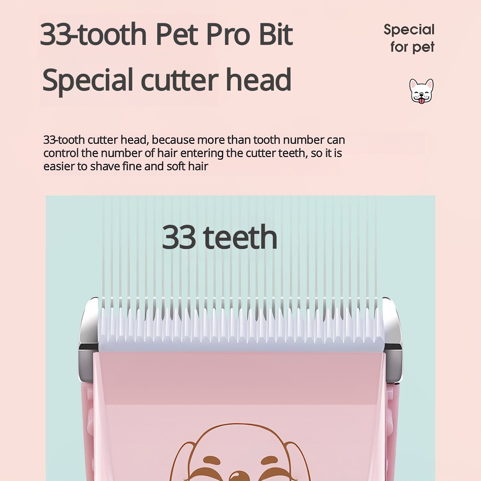 Professional Ceramic Blade Pet Grooming Clippers – Low Noise, USB Rechargeable, 5 Adjustable Lengths for Dogs & Cats
