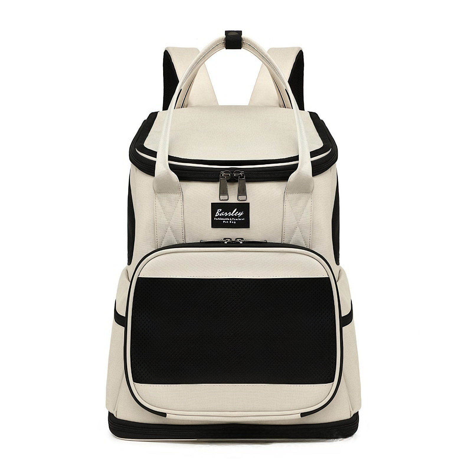 CuddlyPet Detachable Wheeled Cat & Dog Carrier Backpack, Large 15lbs Capacity, Ventilated Pet Travel Bag with Removable Cart, Multi-Mode Backpack/Handheld/Trolley