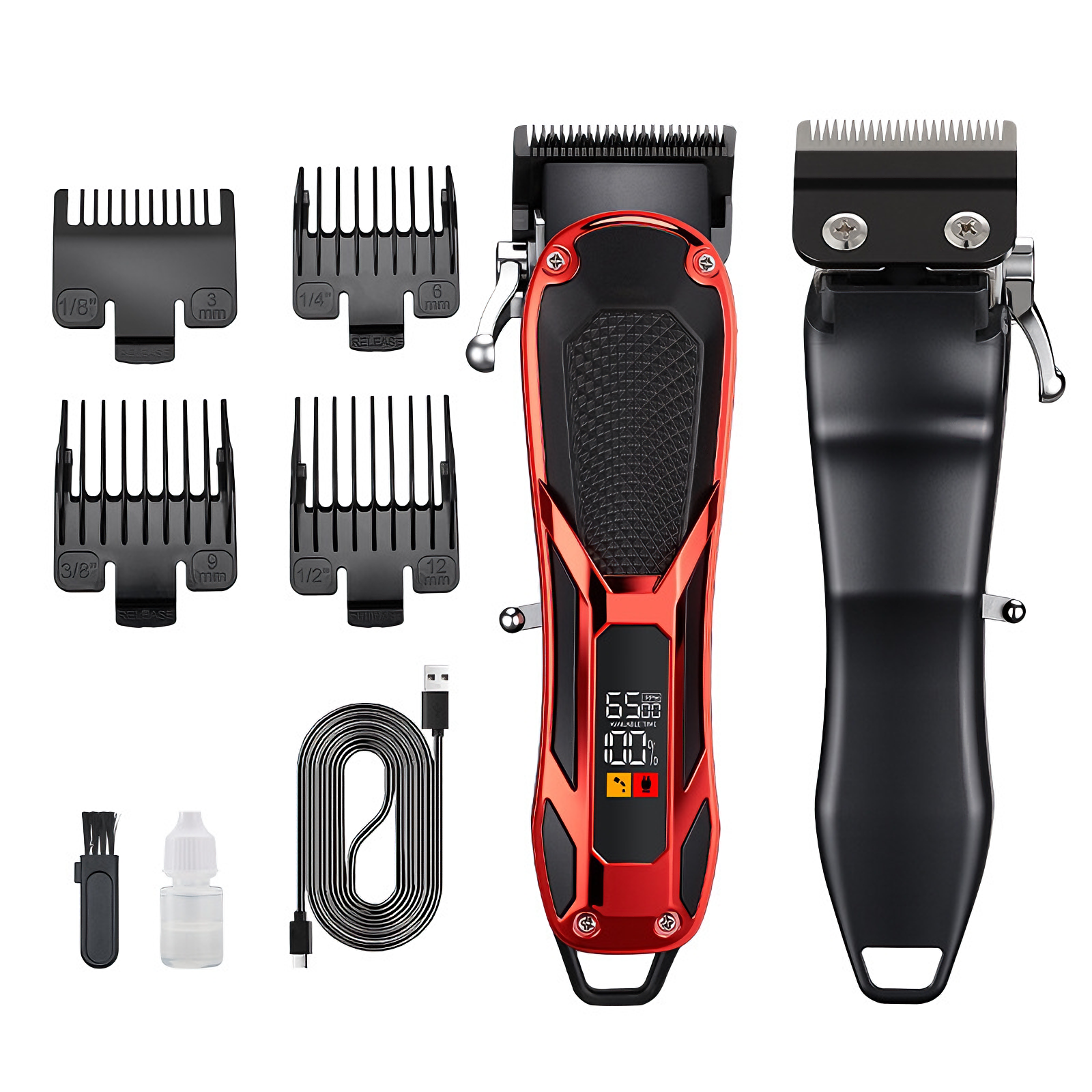 Pet Hair Clipper Professional - Quiet Cordless Dog Grooming Kit with Ceramic Blade & LCD | CuddlyPet
