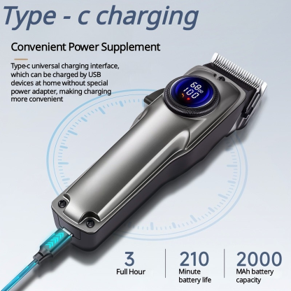 Professional Dog Grooming Clippers Cordless with LCD & 4 Blades | CuddlyPet