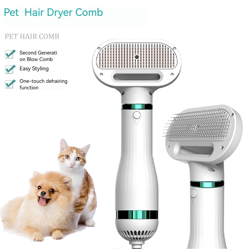 2-in-1 Pet Grooming Brush & Clipper | 304 Stainless Steel | Pain-Free Detangling & Trimming  