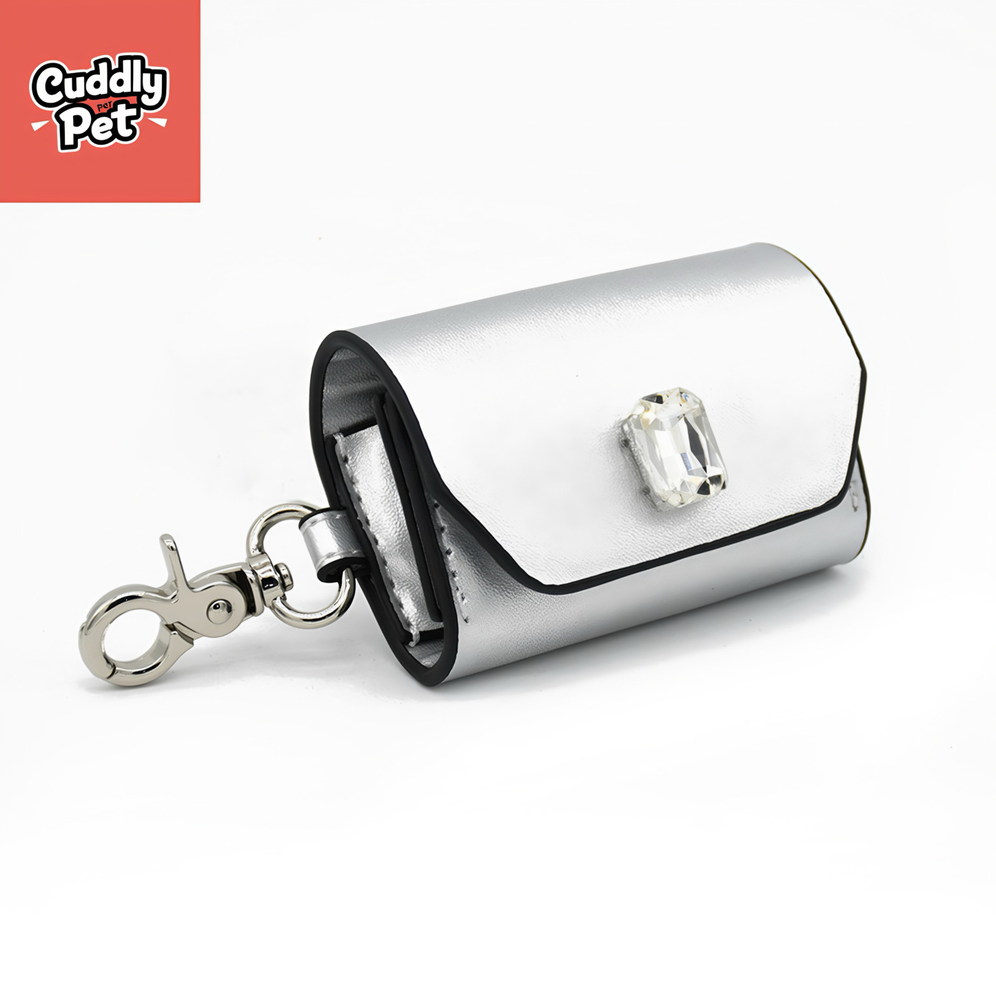 Sparkle & Safety Diamond-Studded Leather Harness Set - Reflective, Adjustable, Waterproof for Small to Large Dogs (XS-XL)