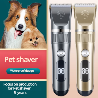 Cat Grooming Kit, Cat Clippers for Matted Hair, Cordless Cat Shaver for Long Hair, Low Noise Paw Trimmer, Cat Hair Trimmer for Grooming,Quiet Pet Hair Clippers Tools for Cats Dogs -CUDDLY PET