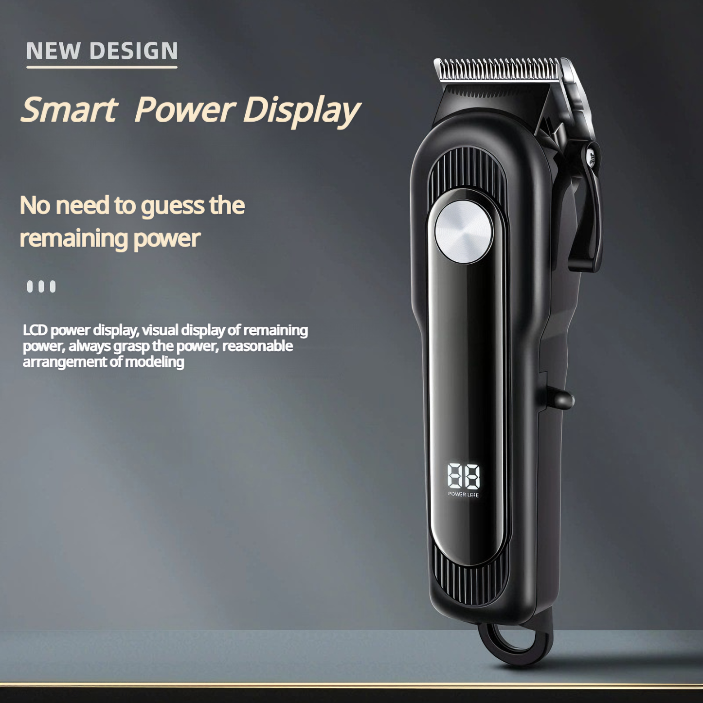 Professional Cordless & Corded Pet Grooming Clipper with Adjustable Steel Blade & LCD Display