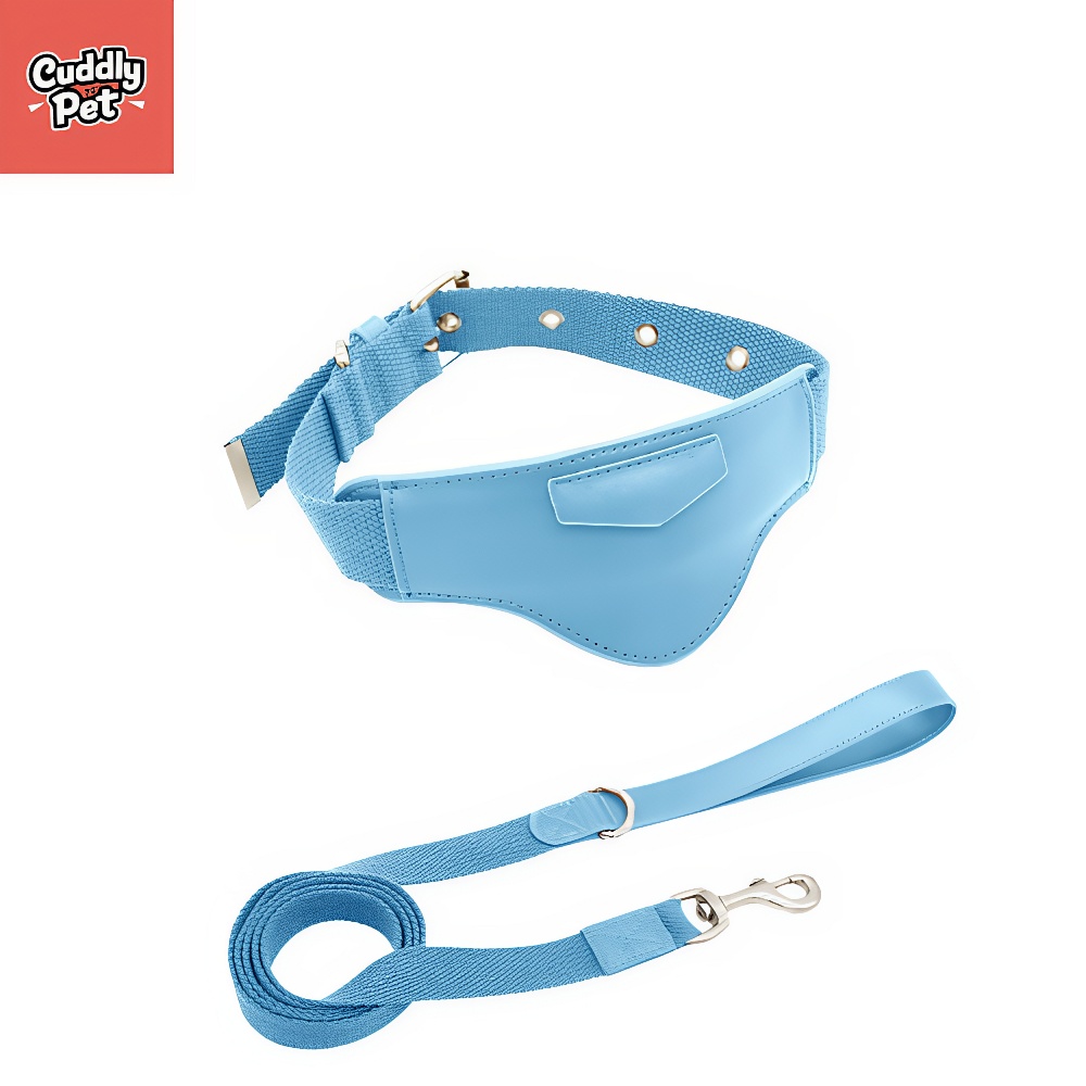 Leather Dog Collar with Tracker Pocket - Apple AirTag & Huawei Tag Compatible | Adjustable Pet Collar