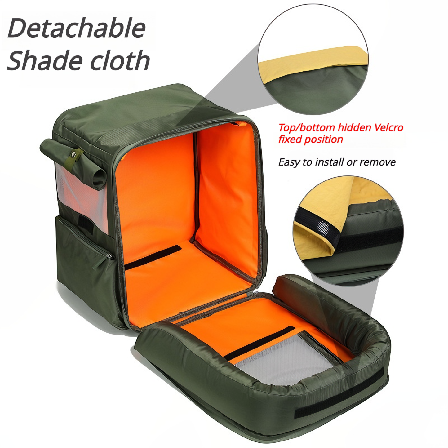 3-in-1 Expandable Cat Carrier Backpack – Foldable Pet Camping Bag with Sunshade, Breathable Mesh, Double Safety, Waterproof Nylon – for Travel, Hiking, Outdoor Adventures