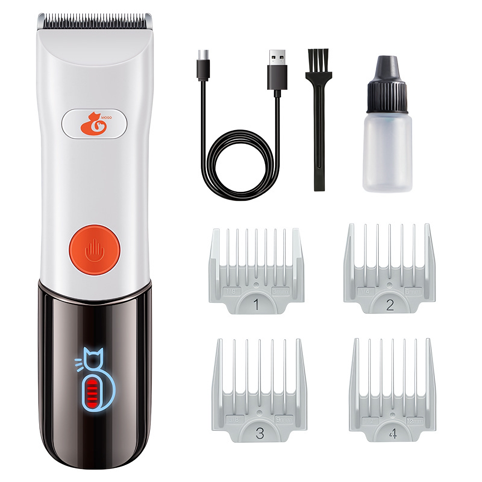 Quiet, Waterproof & Cordless: Professional 3-Speed Pet Clippers for Every Coat Type