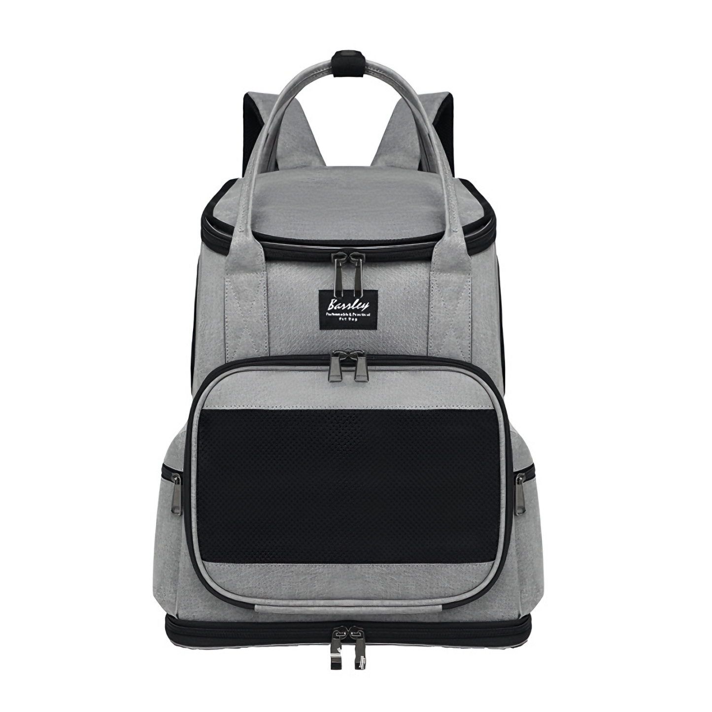 CuddlyPet Detachable Wheeled Cat & Dog Carrier Backpack, Large 15lbs Capacity, Ventilated Pet Travel Bag with Removable Cart, Multi-Mode Backpack/Handheld/Trolley