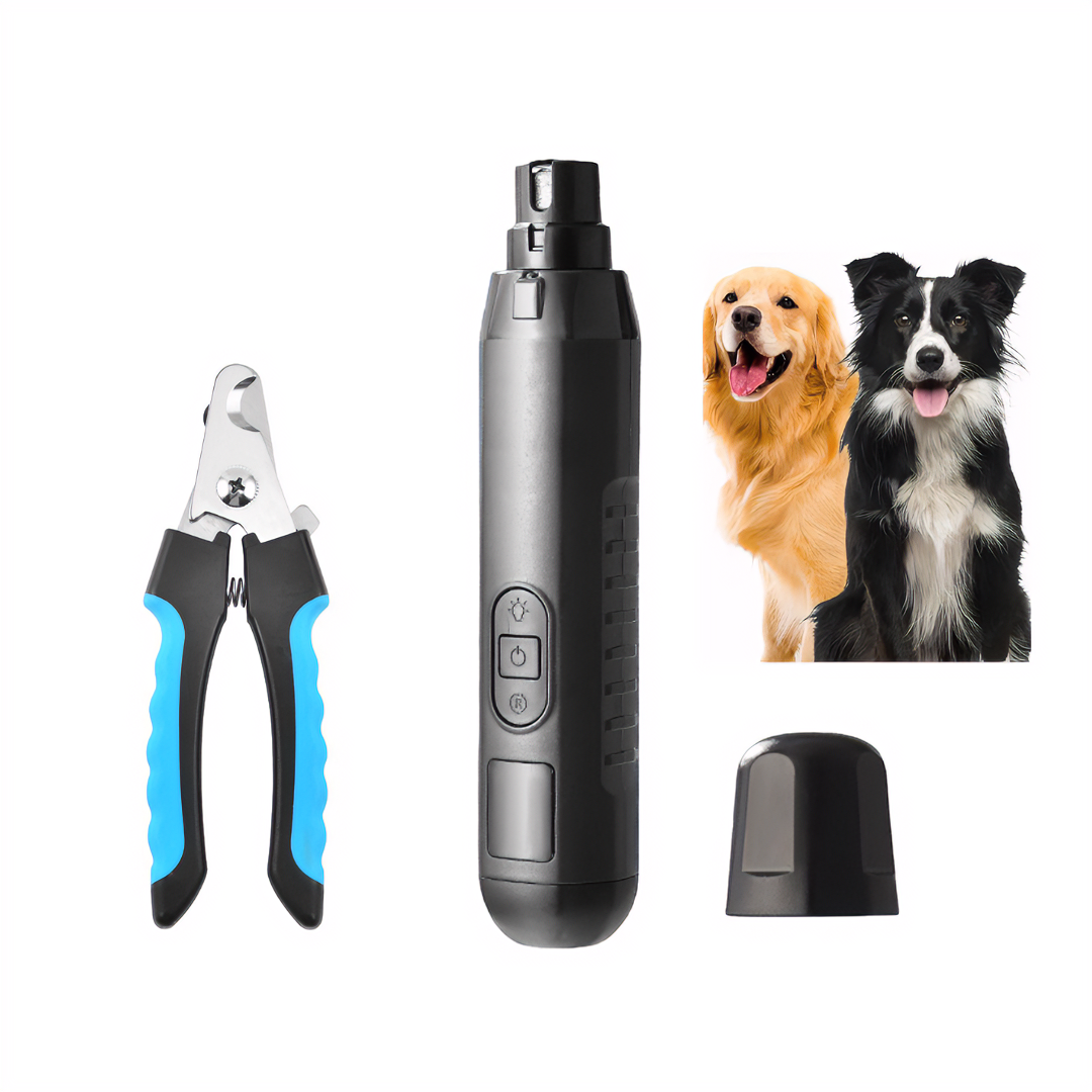 Professional Pet Electric Nail Grinder – Quiet, Multi-Speed, LED Light, Diamond Grinding Wheel for Dogs & Cats 
