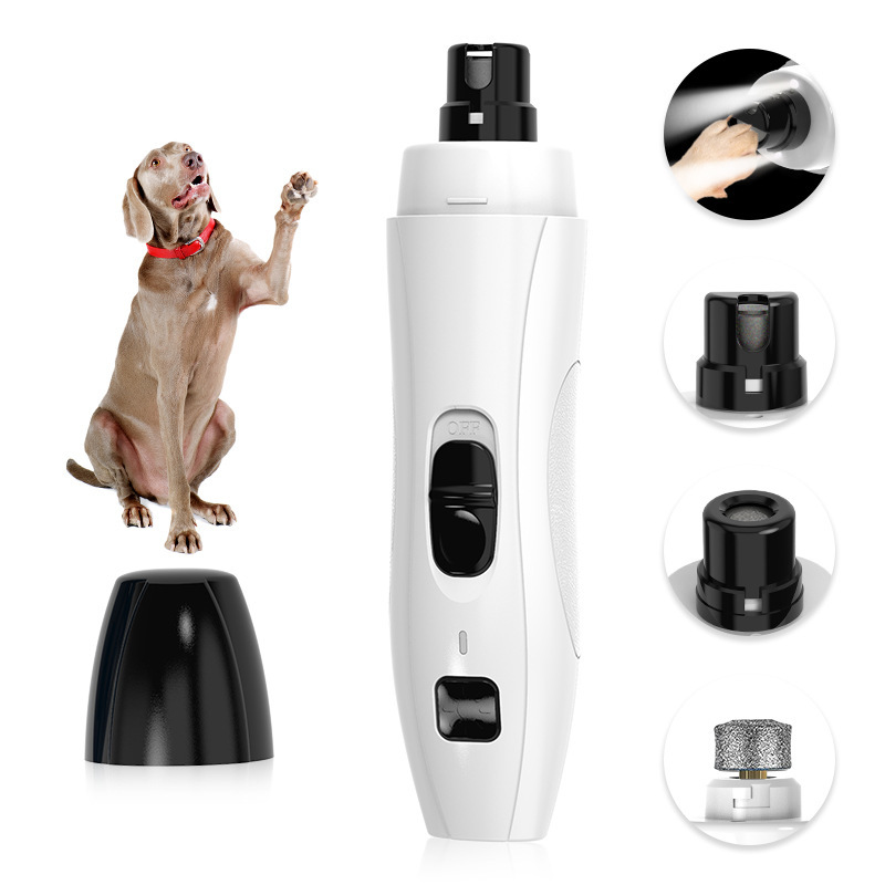 Safe LED Pet Nail Grinder for Dogs & Cats - 2-Speed Rechargeable | CuddlyPet