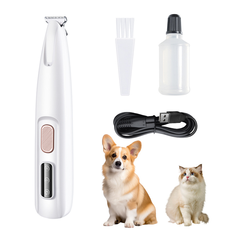 Professional Pet Grooming Clipper with Ceramic Blade, LED Light & Low Noise – Safe for Cats and Dogs  