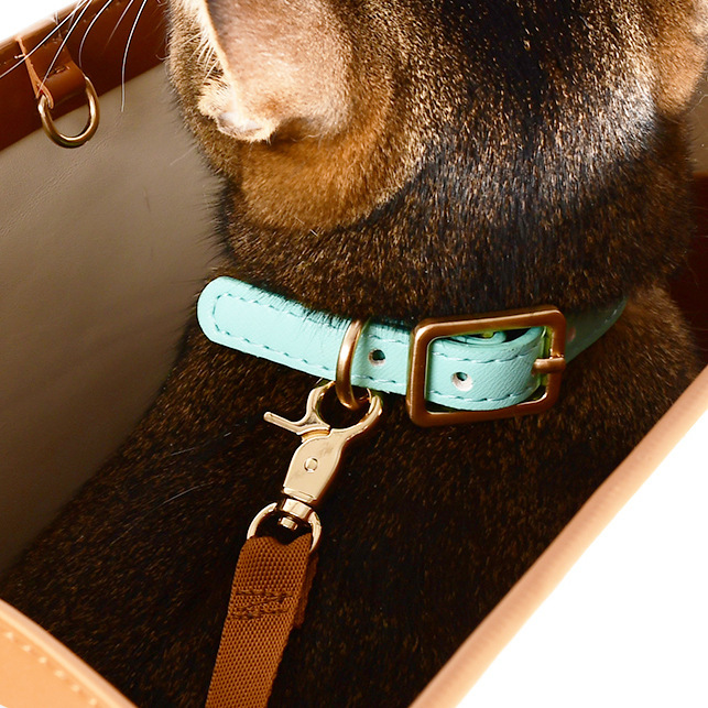 Premium Leather Pet Backpack - Waterproof, Escape-Proof & Airy Travel Carrier for Cats/Dogs (S/M/L)