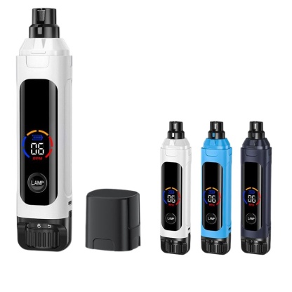 Upgraded version 6-speed Dog nail grinder high brightness double LED light low decibel dog cat nail polisher