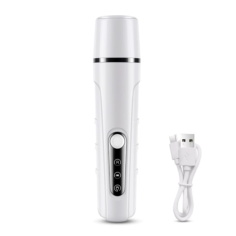 Dog Nail Grinder with Enhanced LED Light – Super Quiet, 2-Speed, USB-C Rechargeable, LED Smart Display, 3 Grinding Options, Pet Nail Trimmer for Dogs Cats and All Pet Sizes-CUDDLY PET