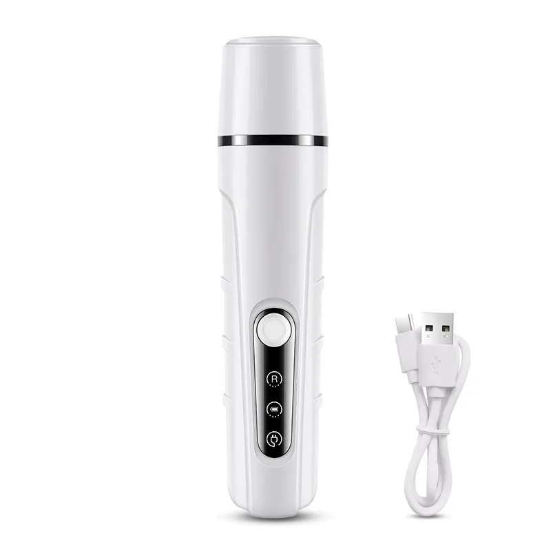 Dog Nail Grinder with Enhanced LED Light – Super Quiet, 2-Speed, USB-C Rechargeable, LED Smart Display, 3 Grinding Options, Pet Nail Trimmer for Dogs Cats and All Pet Sizes-CUDDLY PET