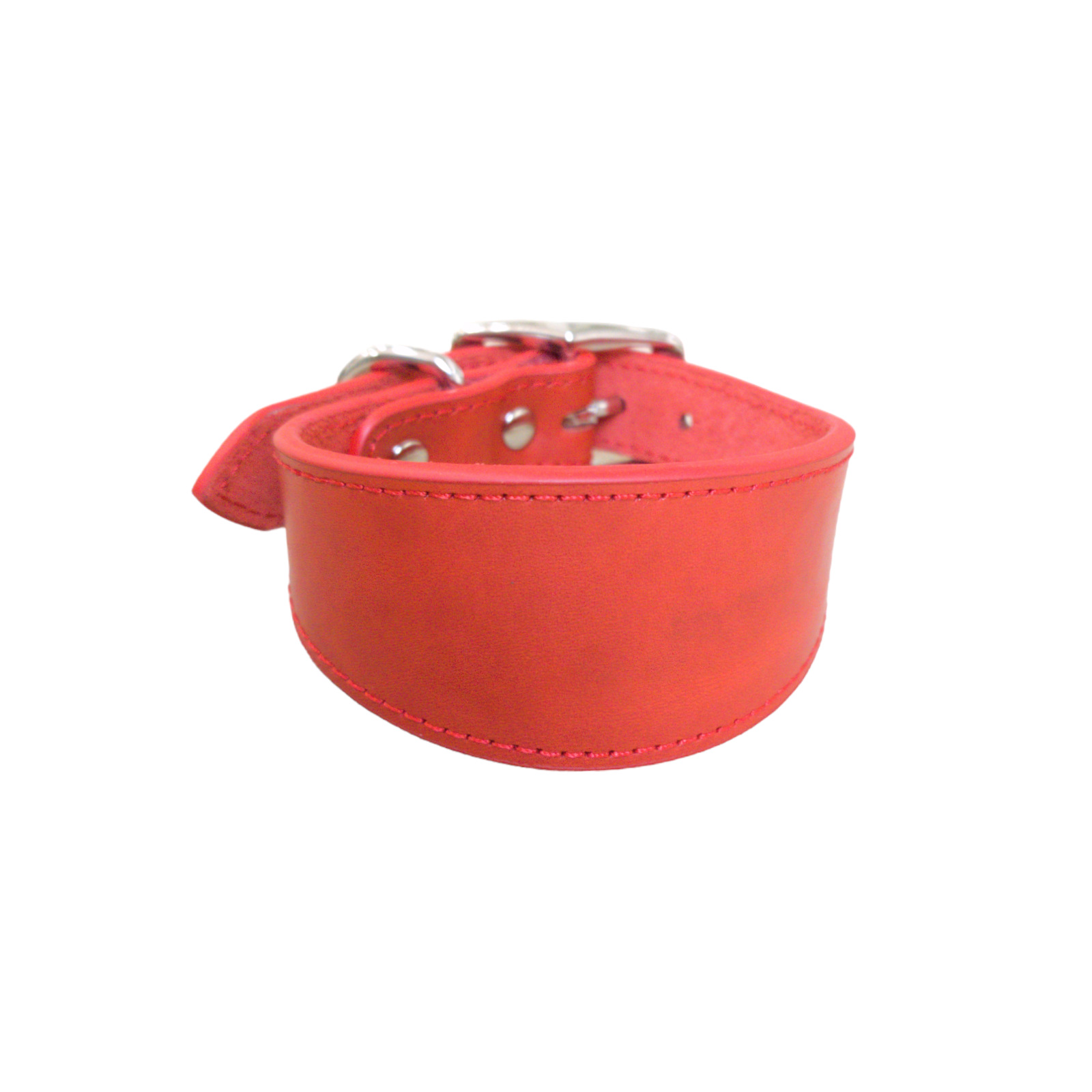 Premium Full Grain Leather Wide Anti-Choke Dog Collar for Greyhounds & Whippets – Luxe Comfort, Durable Design  