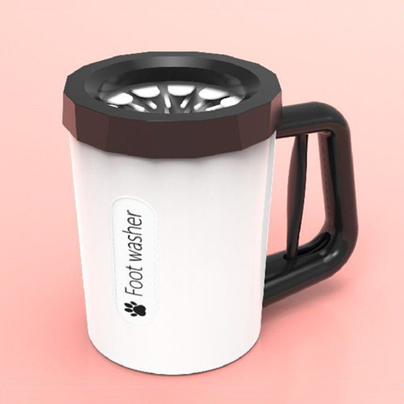 Hand-Press Rotating Paw Cleaner Cup for Dogs & Cats | 360° Deep Clean | CuddlyPet