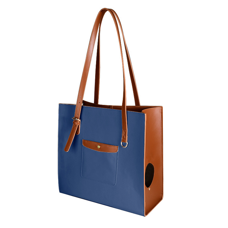 Luxury Leather Pet Carrier Bag - Explorer Series | Spacious Travel Carrier for Cats & Small Dogs | Free Leather Collar Gift