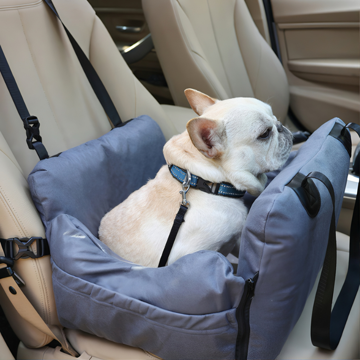 3-in-1 Inflatable Pet Car Seat Handbag Bed – Portable, Lightweight, Waterproof Dog Travel Bed for Cars, Home & Outdoor Use