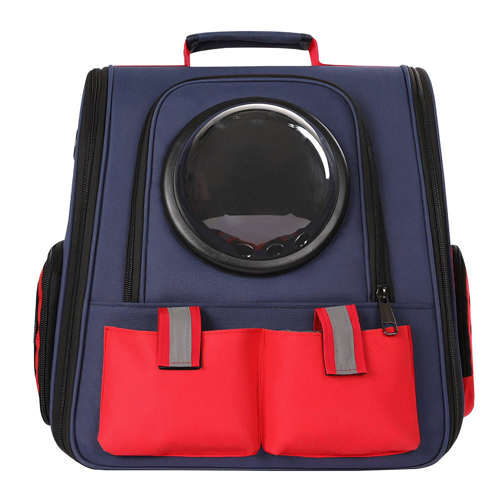 Ventilated Pet Backpack Carrier for Cats & Small Dogs, Travel Carrier with Transparent & Mesh Covers, Comfortable & Hands-Free - CuddlyPet