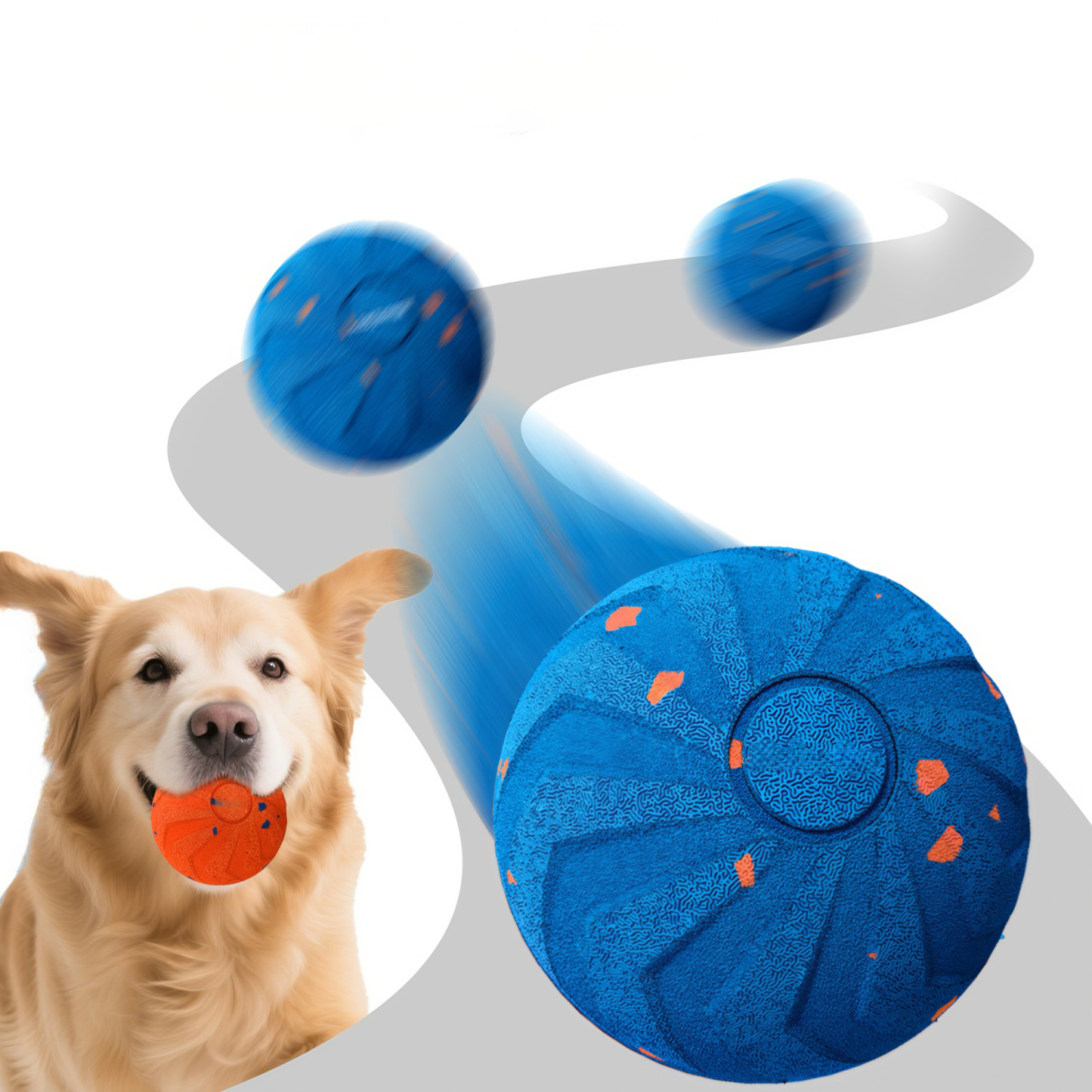 CuddlyPet 2025 Newest Interactive Dog Ball Toy - Automatic Self-Play, Smart Motion Modes, Chew-Resistant with Replaceable Shell, Food-Grade Safe for Small Medium Large Dogs & Cats