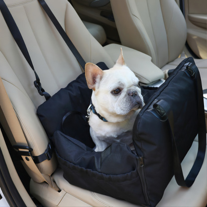 3-in-1 Inflatable Pet Car Seat Handbag Bed – Portable, Lightweight, Waterproof Dog Travel Bed for Cars, Home & Outdoor Use