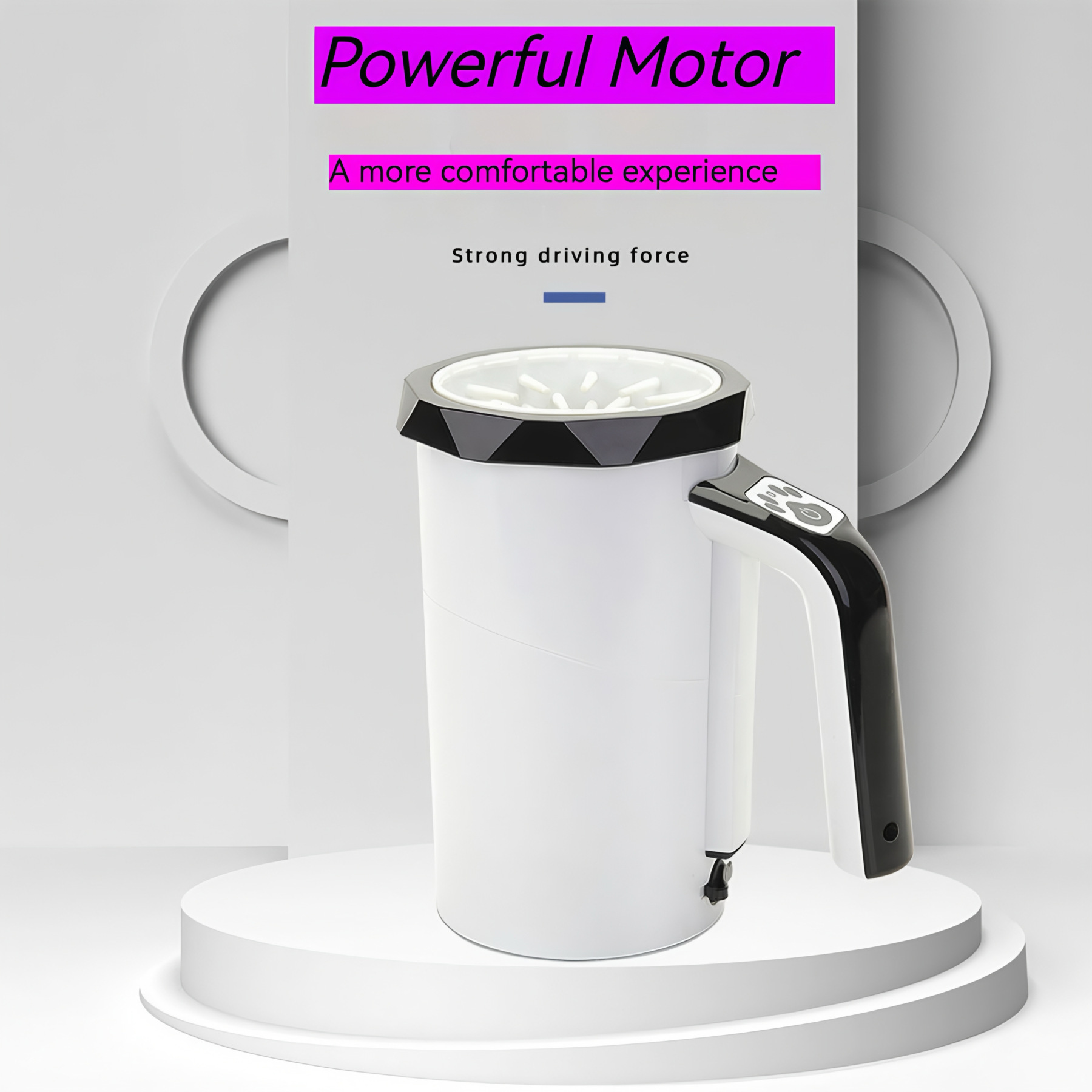 CuddlyPet Automatic Dog Paw Cleaner Machine - One-Button Wash, Fast Dry, Portable Pet Foot Washer for Medium Large Dogs