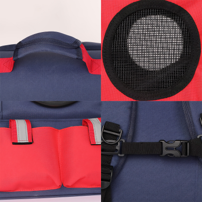 Ventilated Pet Backpack Carrier for Cats & Small Dogs, Travel Carrier with Transparent & Mesh Covers, Comfortable & Hands-Free - CuddlyPet