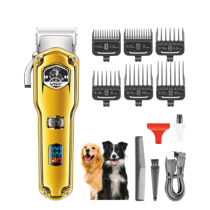 R-Safe V3 Professional Dog Clippers for Thick Coats – IPX7 Waterproof, Stainless Steel Blade, 150-Min Runtime 
