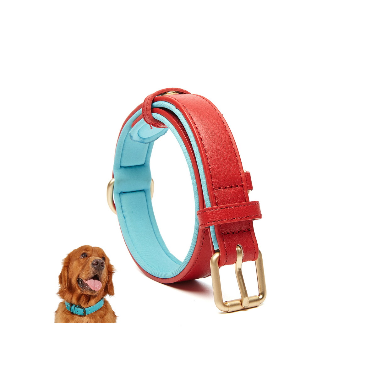 Premium Breathable Leather Dog Collar – Adjustable, Durable & Eco-Friendly for Ultimate Pet Comfort