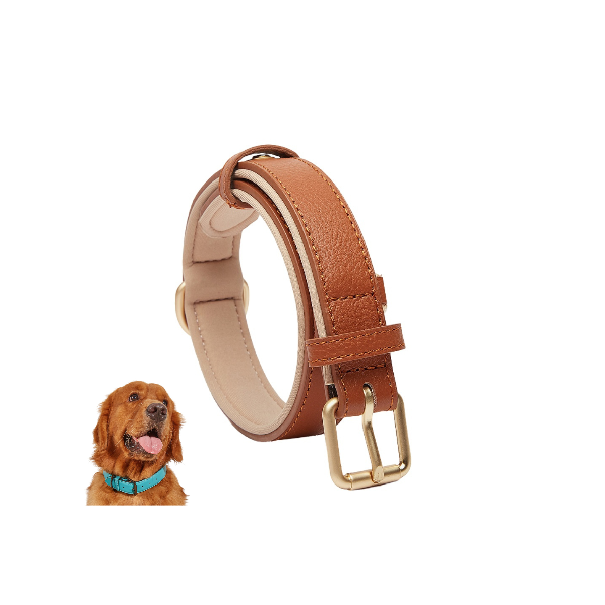 Premium Leather Dog Collar – Adjustable, Breathable & Durable | [Cuddly Pet]