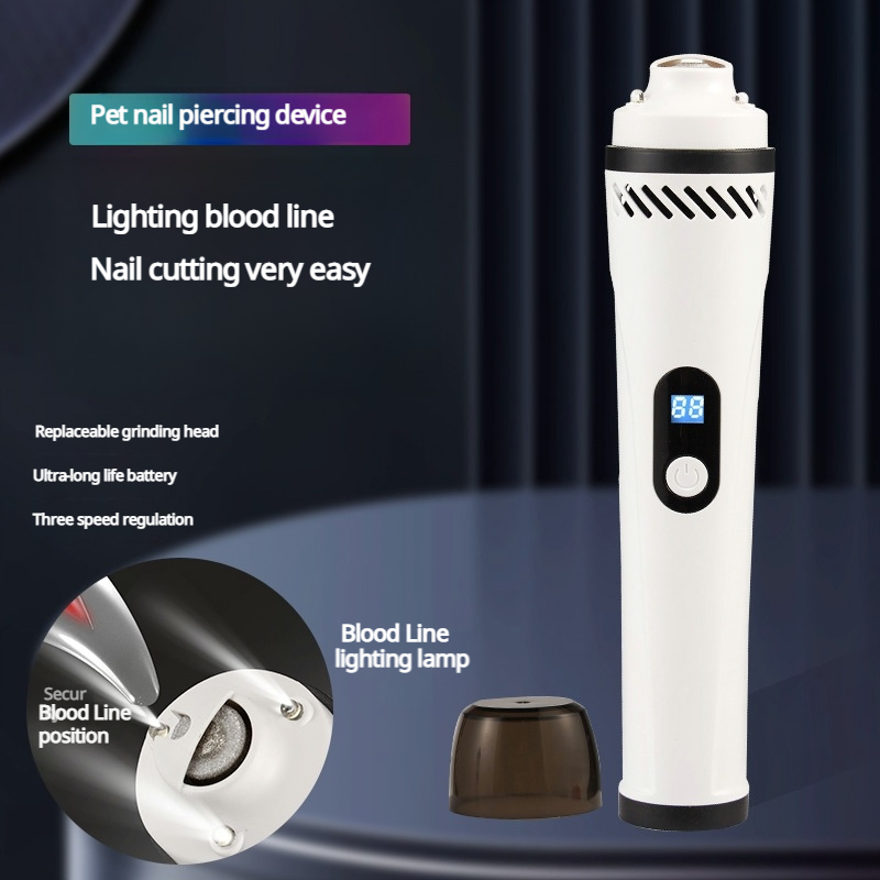 Pet Nail Clippers Pet Nail Clippers Cat Nail Clippers Vacuuming Dog Nail Clippers Pet Nail Grinder Dustproofing while grinding nails-CUDDLY PET