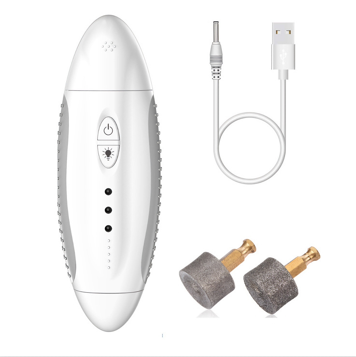 Professional 3-Speed Dog Nail Grinder, Electric Rechargeable Dog Nail Grinder with UV & Interactive Lights, Rechargeable Quiet Pet Nail Grinder, Nail Clippers for All Type Dogs Cat