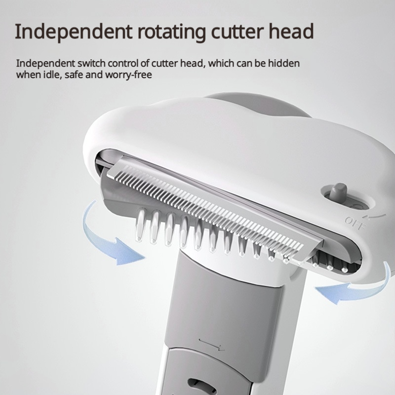 3-in-1 Pet Grooming Comb & Deshedding Brush with Lint Roller - for Dogs & Cats (Choose Straight/Curved, Size: Large/Small)