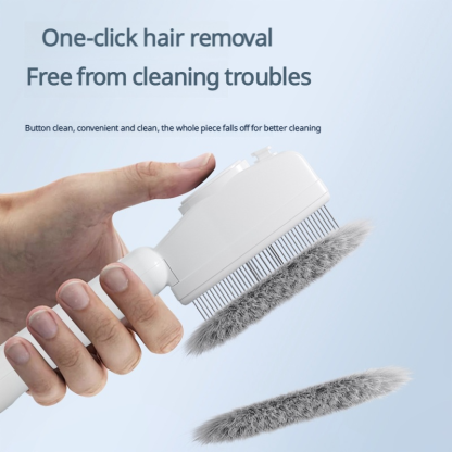 3-in-1 Pet Grooming Brush with Ion Spray, Light & Self-Cleaning – Tangle-Free Deshedding for Dogs & Cats