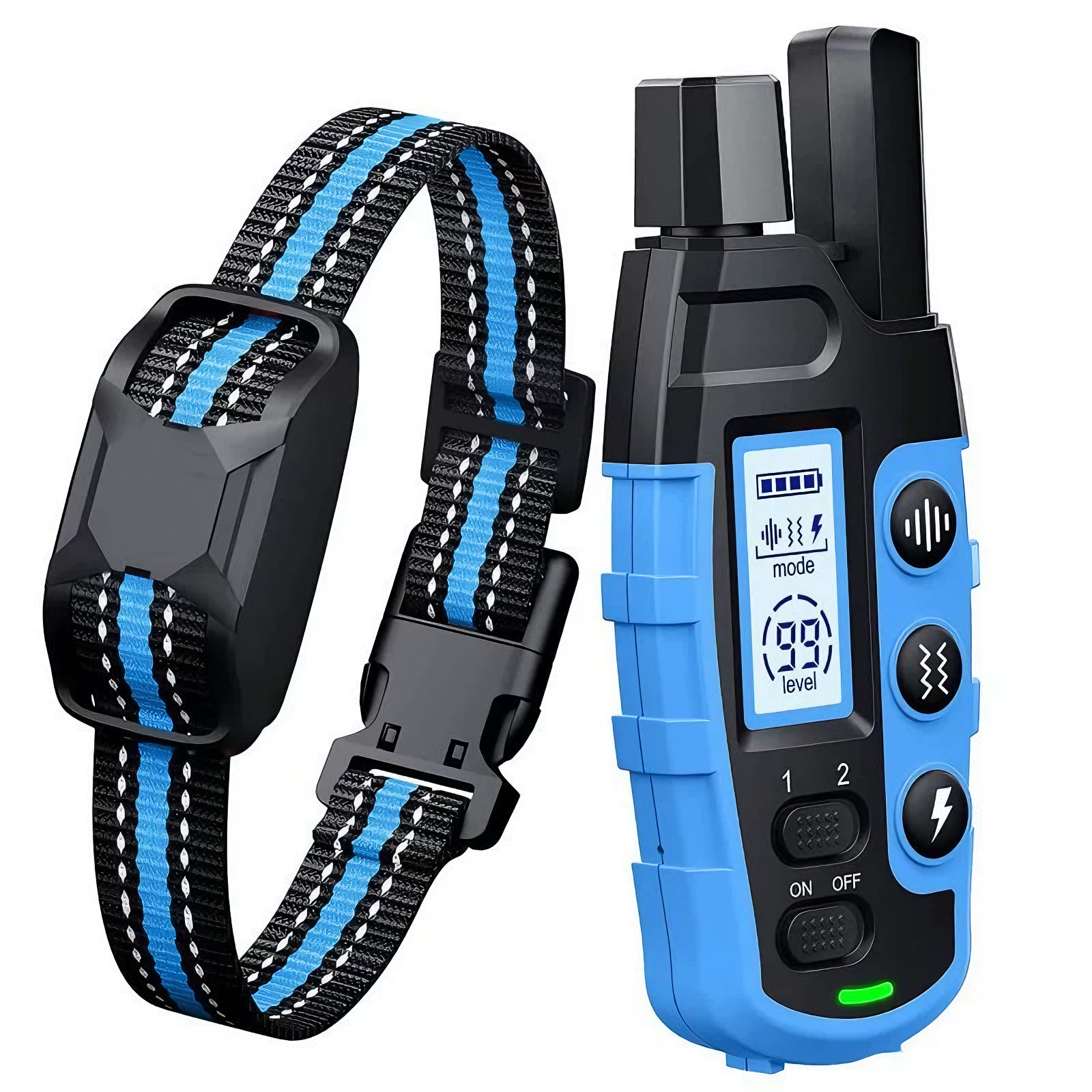 Dog Shock Collar - 3300Ft Training Collar with Remote for 5-120lbs Small Medium Large Dogs Rechargeable Waterproof e Collar with Beep (1-8), Shake(1-16), Safe Shock(1-99) Modes