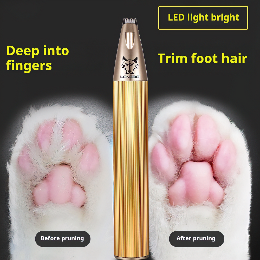 Pet Grooming Clipper – Quiet, Safe & Professional-Grade Trimmer with LED Light  