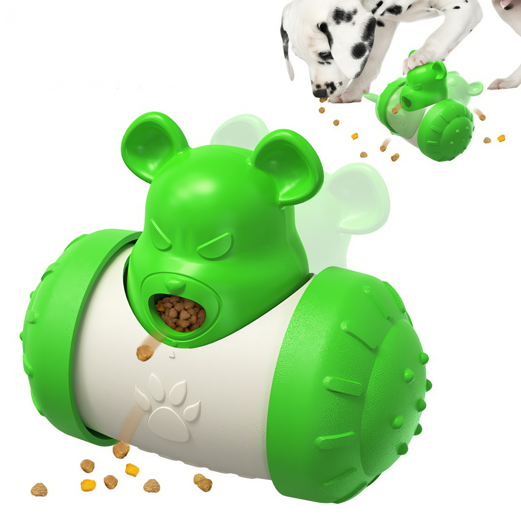 CuddlyPet Wobble & Feed IQ Dog Toy - Mental Stimulation Puzzle Feeder, Anxiety Relief & Slow Feeding for Boredom, Fun Gravity Motion