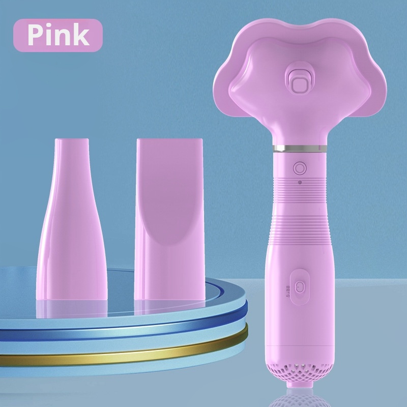 Dog Hair Dryer,Drying and Combing 2-In-1 Three-Speed Control Detachable Portable Low Noise Hand-Held Pet Grooming Comb for Cat,Dog-CUDDLY PET