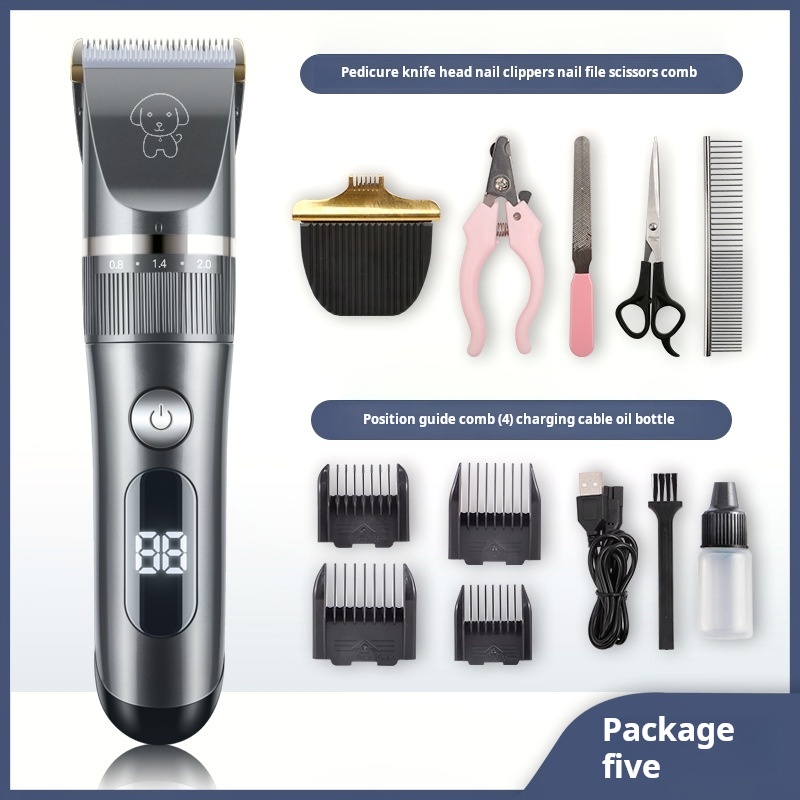 Cat Grooming Kit, Cat Clippers for Matted Hair, Cordless Cat Shaver for Long Hair, Low Noise Paw Trimmer, Cat Hair Trimmer for Grooming,Quiet Pet Hair Clippers Tools for Cats Dogs -CUDDLY PET