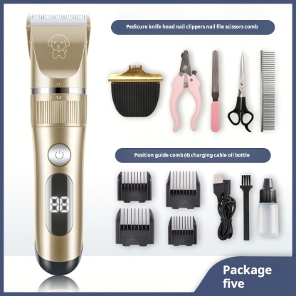 Cat Grooming Kit, Cat Clippers for Matted Hair, Cordless Cat Shaver for Long Hair, Low Noise Paw Trimmer, Cat Hair Trimmer for Grooming,Quiet Pet Hair Clippers Tools for Cats Dogs -CUDDLY PET