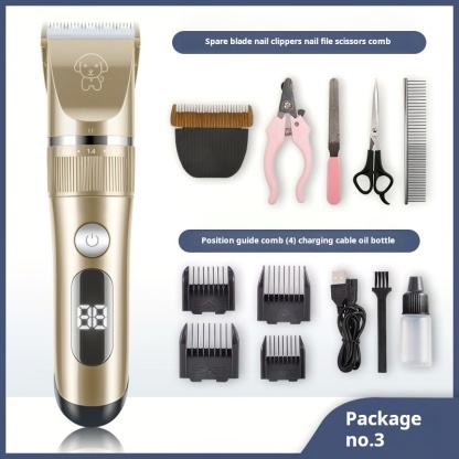 Cat Grooming Kit, Cat Clippers for Matted Hair, Cordless Cat Shaver for Long Hair, Low Noise Paw Trimmer, Cat Hair Trimmer for Grooming,Quiet Pet Hair Clippers Tools for Cats Dogs -CUDDLY PET