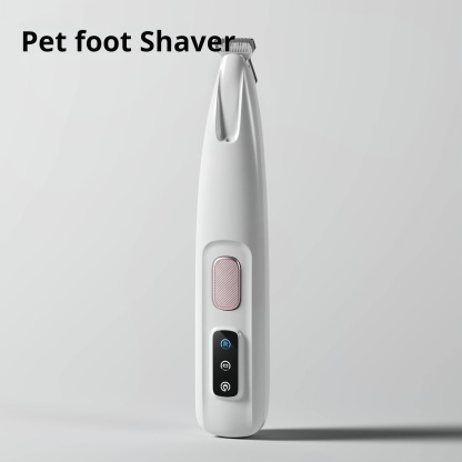Dog Trimmer, Saffory Paw Trimmer, Saffory Electric Dog Trimmer for Paws, Pet Paws Trimmer with Led Light, Rechargeable Low Noise Pet Trimmer Waterproof Hair Clipper-CUDDLY PET