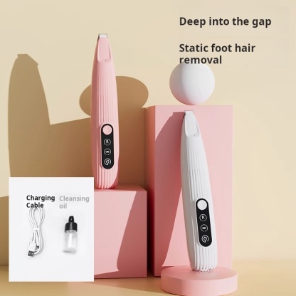 Upgraded Pet Micro Precision Trimmer, New Rechargeable Low Noise Wireless Dog Paw Trimmer, Trimmer with LED Light for Paw Hair, Ears, Face, HIPS & Eyes Grooming Instruments for Cats & Dogs-CUDDLY PET