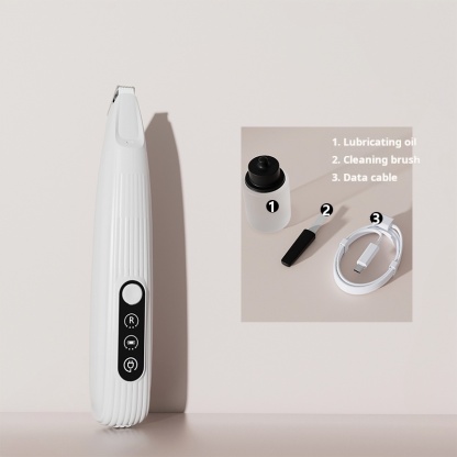 Upgraded Pet Micro Precision Trimmer, New Rechargeable Low Noise Wireless Dog Paw Trimmer, Trimmer with LED Light for Paw Hair, Ears, Face, HIPS & Eyes Grooming Instruments for Cats & Dogs-CUDDLY PET