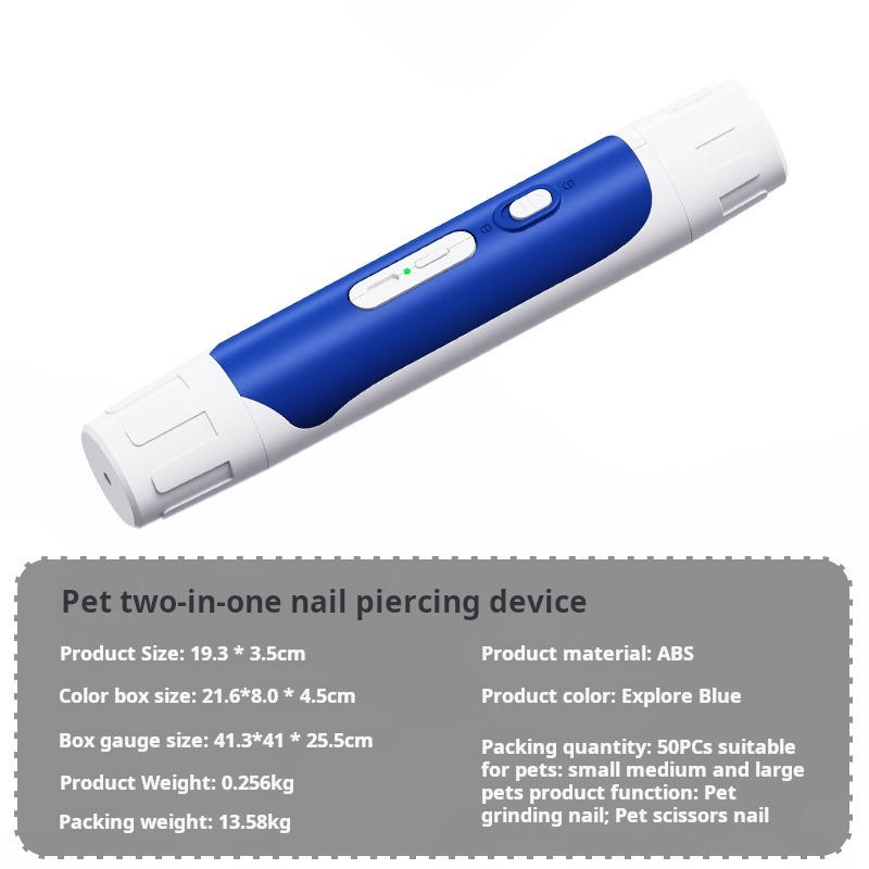 2 in 1 Dog Nail Grinder with Clipper,2in1,Dual Led Light,Ultra Quiet,USB Charge,3 Speeds, Safe and Comfortable, Upgraded-CUDDLY PET