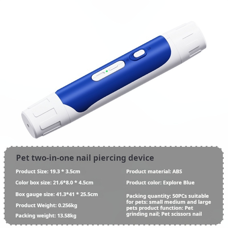 2 in 1 Dog Nail Grinder with Clipper,2in1,Dual Led Light,Ultra Quiet,USB Charge,3 Speeds, Safe and Comfortable, Upgraded-CUDDLY PET