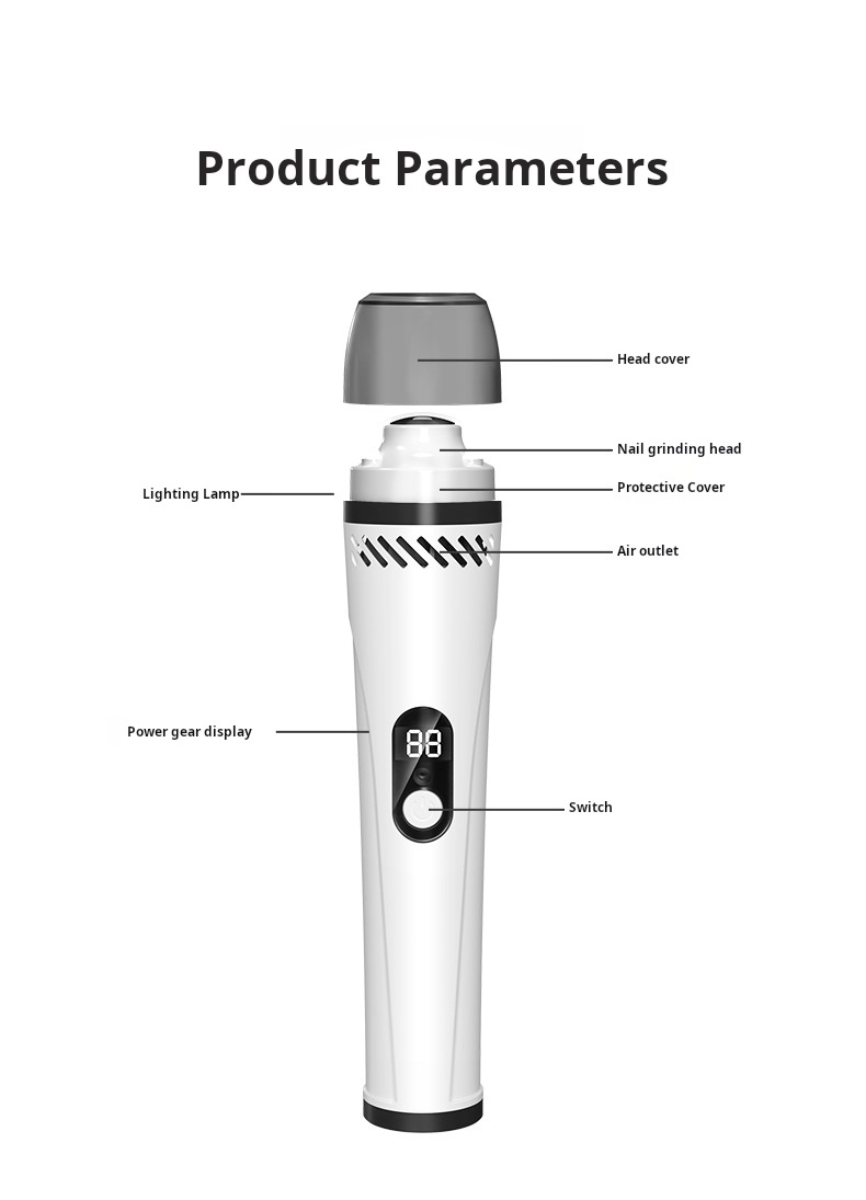 Pet Nail Clippers Pet Nail Clippers Cat Nail Clippers Vacuuming Dog Nail Clippers Pet Nail Grinder Dustproofing while grinding nails-CUDDLY PET