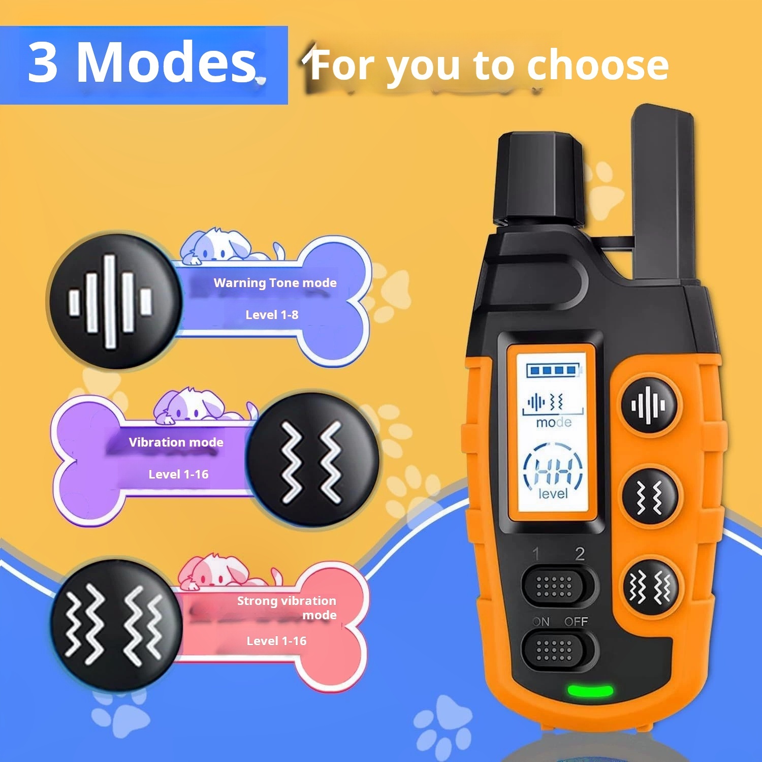 Dog Shock Collar - 3300Ft Training Collar with Remote for 5-120lbs Small Medium Large Dogs Rechargeable Waterproof e Collar with Beep (1-8), Shake(1-16), Safe Shock(1-99) Modes