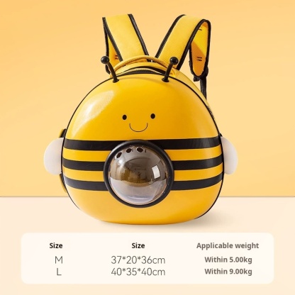 Buzz-Worthy Honeycomb Cat Carrier – Spacious, Durable & Bee-Themed Pet Backpack for Cats Up to 18 lbs
